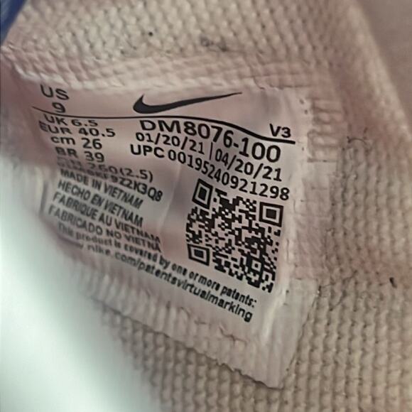 NIKE AIRFORCE 1 SHADOW MULTICOLORED SNEAKERS SIZE 9 DM‎ 8076-100 - Picture 7 of 8